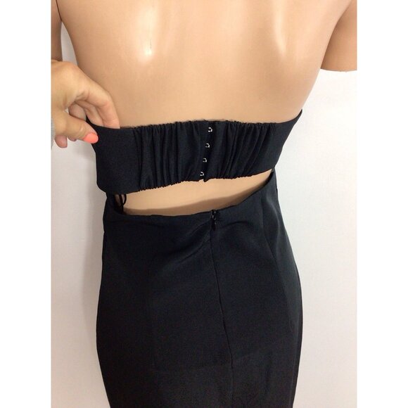 French Connection Black Strapless Dress Womens 4 New - Picture 9 of 10